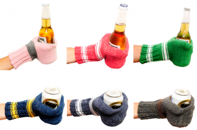 Knit Beer Mitts 